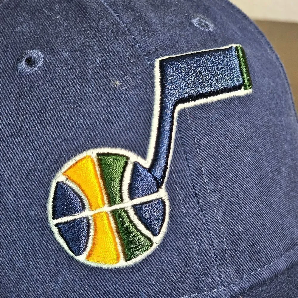 Utah Jazz New Era Dad Hat Cap NBA 9Twenty 920 Adjustable Navy Blue Embroidered